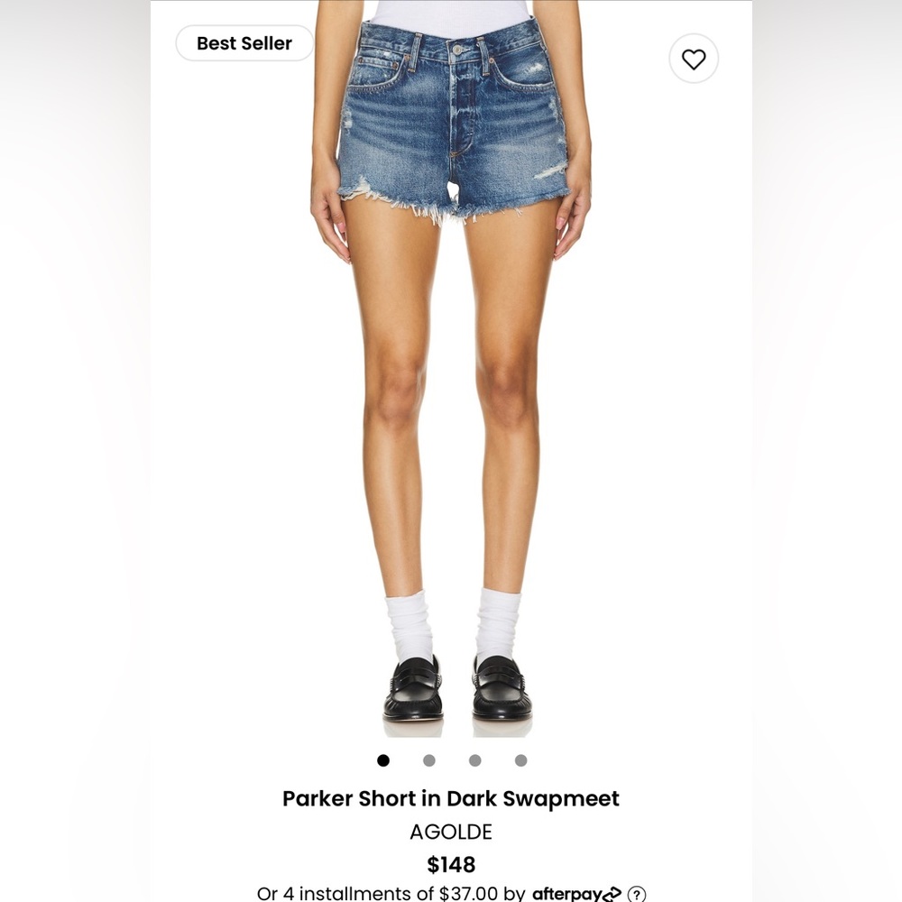 AGOLDE Parker Vintage Cut-off Shorts NWT